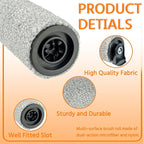 HEPA Filter and Roller Brush Replacement for Tineco iFloor 3 and Floor One S3 Cordless Wet Dry Vacuum Cleaner, 3 Brush Rollers and 3 HEPA Filters