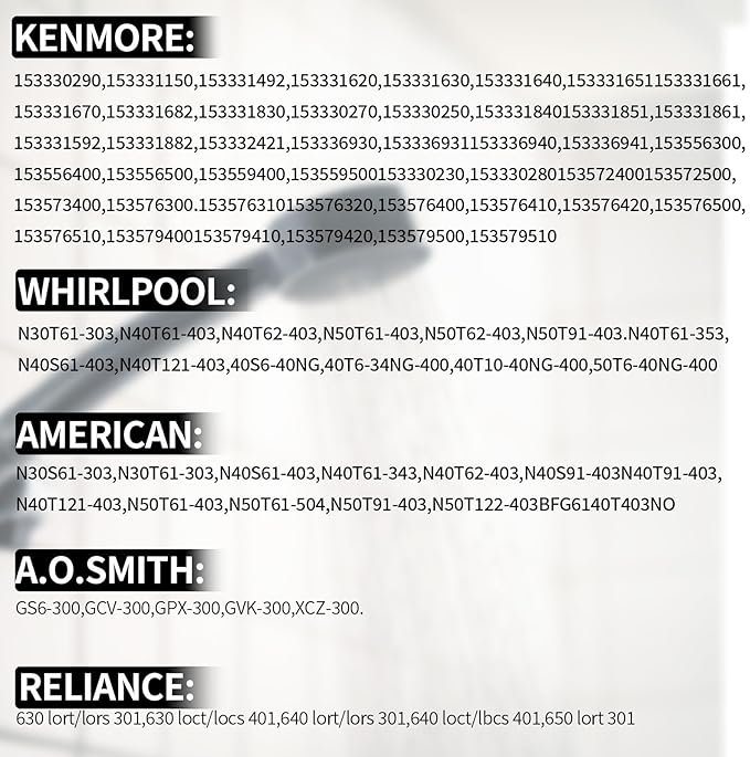 Upgraded 100112330 Water Heater Pilot Assembly,Compatible with 300 301 Series Whirlpool,Fit for A.O.Smith, American, State, Kenmore, Reliance,Replace 9007876 9007877 Thermopile Assembly