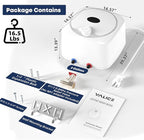 YALICE Electric Tank Water Heater, 2.5 Gallons Under Sink Instant Hot Water Heaters, 1500W, 110-120V, Electric Mini Tank Water Heater Compact Design for RV, Kitchen, Food Truck, Wall or Floor Mounted