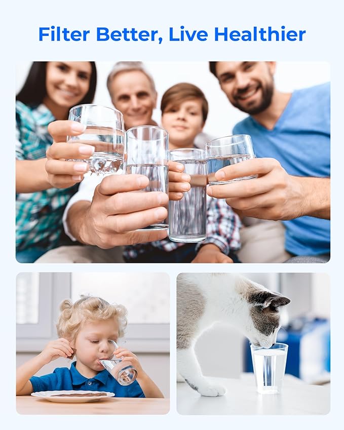 Waterdrop 7012333 Ice Maker Water Filter, Replacement for Sub-Zero 7012333/7042803, UC-15, UC-15IP Ice Maker Water Filter, Manitowoc K00374 K00374001