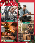 Saker 42-in-1 Magnetic Screwdriver Set for Christmas Gifts, Screwdriver Kit with T Handle & Storage Case, Gifts for Men, DIY, Furniture, Computer, and Bicycle Repair, Grey