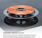 Rangaire RCI301S 30" Induction Cooktop, 8100W, 4 Burners, Built-in Stove Top, Booster & Timer, 9 Power Levels, Slide Touch Control, Child Safety Lock, 240V Hard Wire, Ceramic Surface