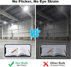 LED Light Bulb 500W Equivalent 7500 Lumen Led Corn Light Bulb,2 Pack 5000K Daylight White E26 LED Bulbs for Large Area Lighting Wide Application for Warehouse