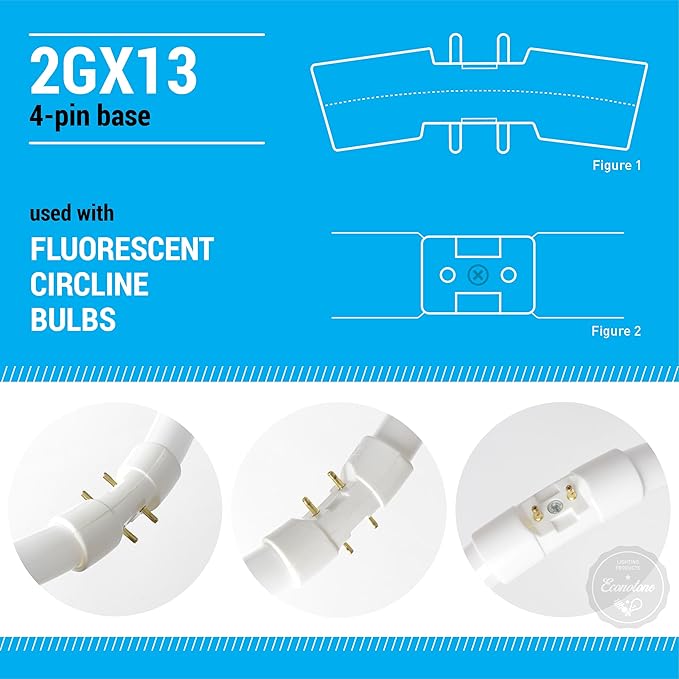 KOR (Pack of 2) FC40T5/-12 T5 Flurescent Circline - 40 Watt - 2GX13 Base - (FC12T5) (4100K - (Cool White))