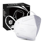 Hotodeal KN95 Face Mask 20 PCS,5 Layers Cup Dust Mask Against PM2.5 from Fire Smoke, Dust, for Men, Women, Essential Workers(White)
