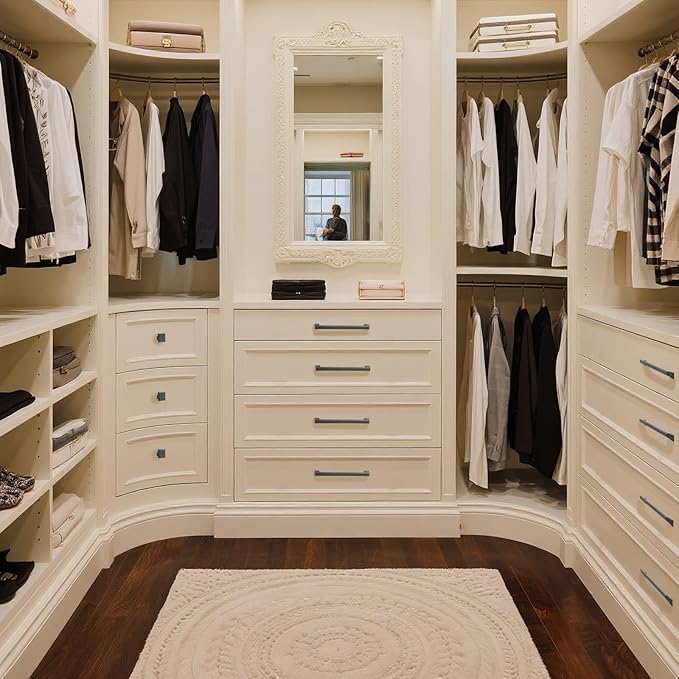 10 Pack 10 Inch(254mm) Hole Center Matte Dark Gunmetal Gray Modern Cabinet Pulls Kitchen Cabinet Handles Kitchen Cabinet Hardware Timeless Drawer Pulls for Dresser Cupboard Wardrobe, Gray(10x10)