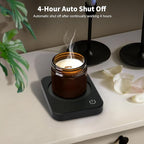 VOBAGA Coffee Mug Warmer, 4 Hours Auto Shut Off Cup Warmer for Office Home Desk Use with 3 Temperature Settings, Electric Beverage Warmer for Cocoa,Tea, Milk, Soup, Gift (No Cup)