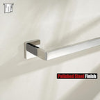 JQK Polished Towel Bar, Rounded Edges 20.41 Inch Towel Rack, 304 Stainless Steel Bathroom Wall Mount, Useable Length 18 Inch, TB250L18-CH