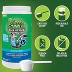 Green Gobbler Drain Clog Remover & Drain Cleaner Powder, 20+ Treatments, Maintenance Breaks Down Grease, Paper, Fat & Oil, Septic Safe