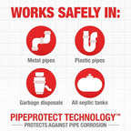 Drano Max Gel Drain Clog Remover and Cleaner for Shower or Sink Drains, Unclogs and Removes Hair, Soap Scum and Blockages, 80 Oz