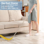 Cobweb Duster with Extension Pole, 110" Microfiber Feather Duster Kit with Bendable Washable Heads, Spider Web Brush, Dusters for Cleaning Ceiling Fan, High Ceiling, Blinds, Furniture & Cars