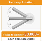 Amerdeco 3 Pack Brushed Satin Nickel Passage Knurled Door Handles, Heavy Duty Non-Locking Door Lever for Hall, Closet, Office Area, Shopping Malls AM0016