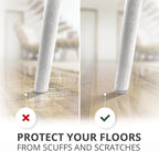 357 pcs White Felt Furniture Pads X-Protector! Huge Quantity of Furniture Pads for Hardwood Floors with Many Big Sizes – Your Ideal Wood Floor Protectors for Furniture. Protect Any Type of Hard Floor!
