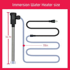 2000W Immersion Water Heater for Pool & Hot Tub – Portable Electric Submersible Heater with Auto Shut-Off, and WiFi Timer for Above Ground Pool, Bathtub, Swimming pool, Spa and Inground pool