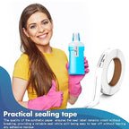 1 Roll Sealable Tape 3/4 x 6 250 Labels Surface Waterproof Stop Liquid Leaks Tapes Wrapping Toiletries, Bottle, Jar Lids to Form Leakproof Seal for Transportation Shipping