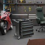 IRONMAX 5-Drawer Tool Chest with Wheels, Rolling Tool Storage Organizer Toolbox with Locking System & Liner, Metal Tool Cabinet for Warehouse, Garage, Workshop, Household