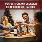 Electric Wine Opener with Automatic Corkscrew & Foil Cutter – Rechargeable Type-C Corkscrew Bottle Opener for Home, Kitchen & Party, Black,1 Pack