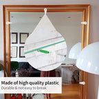 60 Pack Glass Window Clips White Retainer Clips, Glass Door Holder Cabinet Panel Bracket Screen Fixing Clips, Glass Door Retainer Kit Mirror Hanging Hardware for Vanity Mirror Window Screen