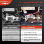 92078 Gas Valve, 6 Gallon RV Water Heater Gas Valve Fit for Dometic Atwood G6A G610 GC6A GC6AA GCH6 GCH6A GH610 G9 GEH9 Water Heater Parts, 93870 93869 93844 OEM SVC Valves Assembly 6 Gal