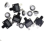 5PCS 5Amp Circuit Breakers with Manual Reset 32V DC,AC125-250V with Quick Connect Terminals