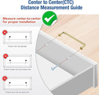 JOY DECOR Cabinet Pulls – 5 Inch Hole Center, Polished Brass, 20 Pack, Zinc Alloy Cabinet Handles for Drawers & Cupboard – Vintage Style Hardware for Kitchen, Bathroom, Dresser, Furniture Makeover