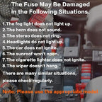 Auto Reset 25A 14V DC Mini Blade Fuse Kit 10-Piece Circuit Breaker Assortment for Car Truck RV ATM E71 T1 Compatible Heavy Duty Self-Resetting Protection