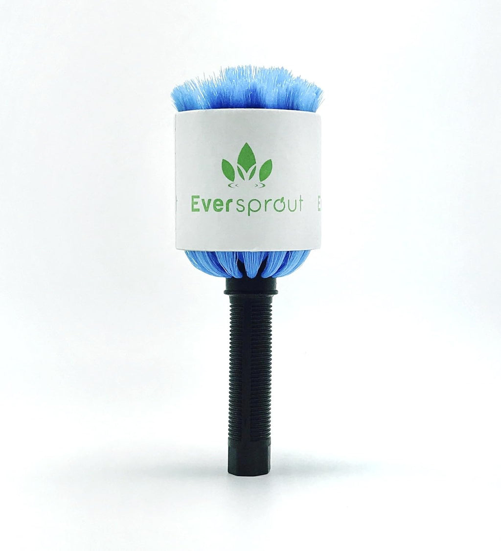 EVERSPROUT Twist-On Cobweb Duster | Hand Packaged to Protect Bristles | Indoor & Outdoor Brush Attachment | Fits Standard Acme Threaded Poles | Brush Head with Handle, No Pole (Medium-Stiff Bristles)