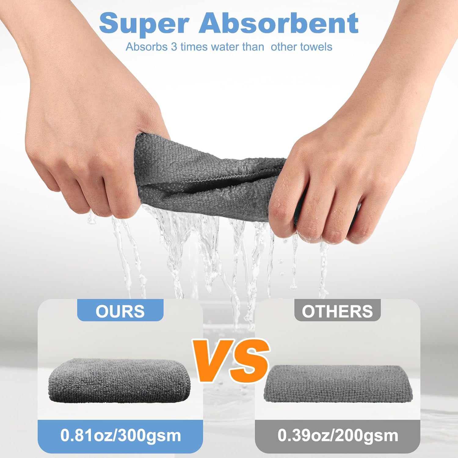 10pcs New Upgrade 2-Layer Microfiber Wire Dishcloth,Non-Scratch Wire Dishwashing Rags for Wet and Dry,Metal Scrubbers, Kitchen Miracle Cleaning Dish Rags for Cookware,Sinks, Dishes,Stove,Grey