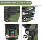 17V Brushless Screwdriver, 140Nm Cordless Impact Driver Set with 3 Adjustable Speed, 2 Batteries and Led Work Light