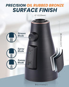 ARCORA Kitchen Faucet Spray Head Oil Rubbed Bronze, 3-Function Kitchen Sink Spray Nozzle with 9 Adapters, Kitchen Faucet Head Replacement Compatible with Moen, Delta, American Standard Faucets