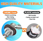 Boltigen Toilet Lever Replacement Kit - Front Mount Tank Flusher With Flapper Chain, Zinc Alloy Handle Compatible With American Standard