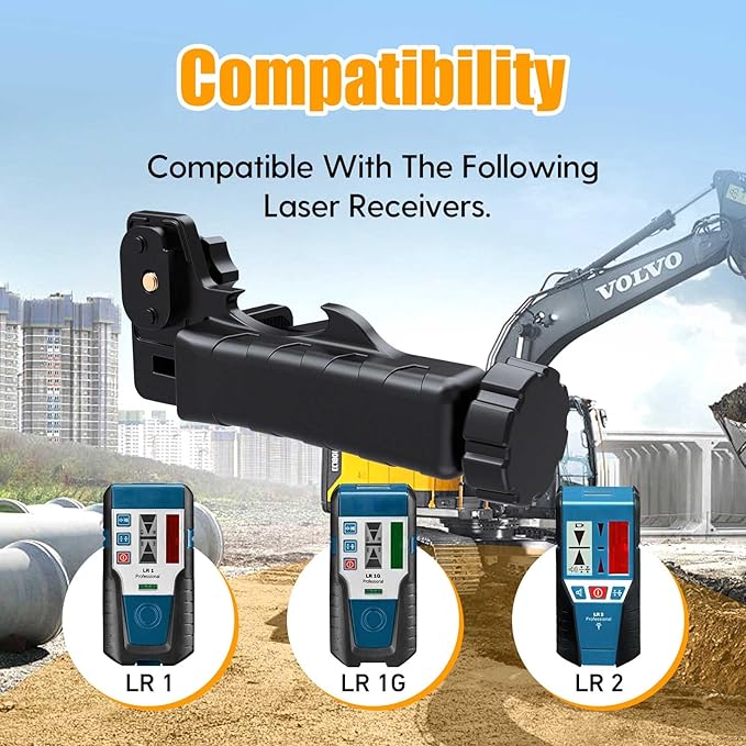 (2610A14960)(1608M0070F) Laser Receiver Bracket Clamp for LR 1, LR 1 G, and LR 2.