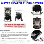 LONG TERM EWH-02 Electric Water Heater Tune-Up Kit, Includes 4500W 240V Water Heater Elements, Upper Thermostat, Lower Thermostat, Protective Covers and Elements Gaskets