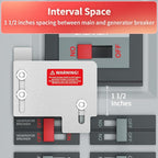 Marsflex Generator Interlock Kit for Cutler Hammer Horizontal Main only CH Series TAN Breaker 150 & 200 Amp Panels, 1 1/2 Inches Spacing Between Main and Generator Breaker, Professional Interlock Kit