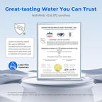 Waterdrop Water Filter for Sink Faucet, 360° Rotating Stainless Steel, NSF Certified Water Purifier for Kitchen Sink, 12 Months Long Lasting Tap Water Filter, Reduce Chlorine, 4 Filters