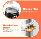 Hard Boiled Egg Cooker - CACHOO 14-Egg Rapid Stainless Steel Egg Boiler with 30-Min Timer & Auto Shut Off, Compact Electric Vegetable Steamer for Cooking, Dishwasher Safe, Black