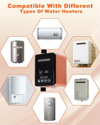 Digital Smart Instant Hot Water Recirculating Pump Kit, Touchscreen Under-Sink System, Built-in Thermostat Timer, Ultra-Quiet, Includes 16-inch Supply Line and Full Installation Components