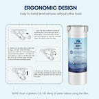 MARRIOTTO XWF Water Filter Replacement for GE XWF Refrigerator Water Filter, 3 Pack (Not XWFE)