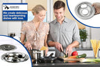 Drip Pan Electric Stove Burner Covers for Whirlpool W10196405 W10196406