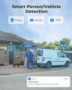 REOLINK Smart 5MP 8CH Home Security Camera System, 4pcs Wired PoE IP Cameras Outdoor with Person/Pet/Vehicle Detection, 4K 8CH NVR with 2TB HDD for 24-7 Recording, RLK8-520D4-5MP