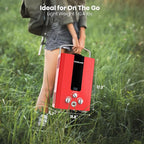 GASLAND Outdoors Tankless Water Heater Propane,1.58GPM 6L Portable Gas Water Heater, Overheating Protection, Easy to Install, for RV Cabin Barn Camping Boat, Red, BE158R