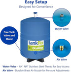 – RO Water Filtration System Expansion Tank – 6 Gallon Water Tank -– Compact Reverse Osmosis Water Storage Pressure Tank with Free 1/4" Tank Ball Valve