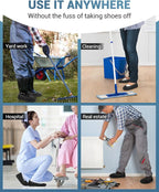 100 Count Shoe Covers Disposable Non-Slip, Premium Cloth Boot Covers, Slip-resistant, Durable, Breathable, Non-toxic, Recyclable