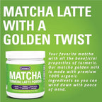 Turmaquik Organic Turmeric Matcha Powder, Matcha Latte Powder with Turmeric, Superfood Blend of Matcha, Turmeric, Ginger, Cardamom, Black Pepper, and Cinnamon (3.2 Ounce)