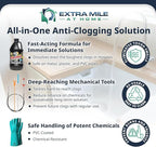 Ultimate Drain Opener Kit, 2 Pack Hair and Grease Remover with Gloves and Drain Cleaning Tools