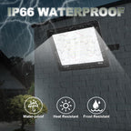 2 Pack 150W LED Flood Light Outdoor,15000LM Work Spotlight with US Plug,6500K Daylight White,IP66 Waterproof Exterior Security Floodlights for Yard,Garden,Backyard,Patio,Stadium,Parking Lot