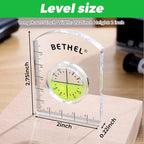 Circular Bubble Level Bullseye Degree Marked Surface Round Spirit Levels Measuring Tool
