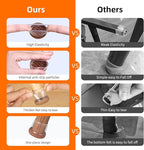 Ezprotekt 24 Pcs Clear Chair Leg Floor Protectors for Hardwood Floors, Floor Protectors for Chairs, Felt Furniture Pads Covers, Chair Leg Socks Bar Stool Leg Floor Protectors Caps (M Fit: 0.87"-1")