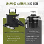 Ash Vacuum Cleaner -2.6 Gallon Fireplace Ash Vac with 800w Powerful Hose Non-Woven Dust Separator | Dry Stove Vacuum for Fireplaces Pellet Grill Wood Stove Fire Pits Green