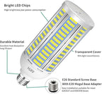 2-Pack 100W LED Corn Light Bulbs,5000K,AC110-277V,15000lm,E26/E39 Base,LED Replacement Metal Halide HID CFL for Commercial Industrial Lighting Warehouse High Bay Light Fixture Garage Workshop